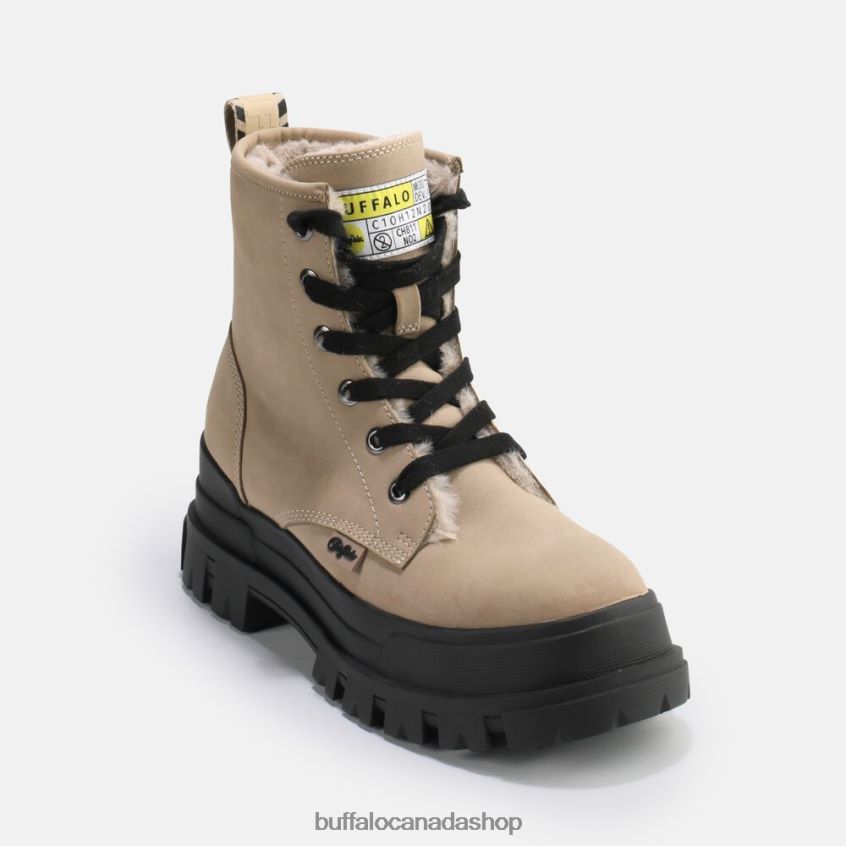 Aspha RLD vegan boots Taupe Buffalo ZL64TZ275 |Boots