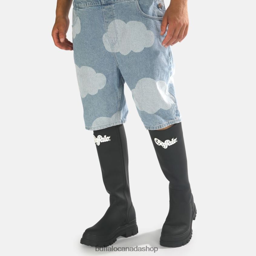 Aspha Rain Hi Rubber Boot vegan Black Buffalo ZL64TZ726 |Boots