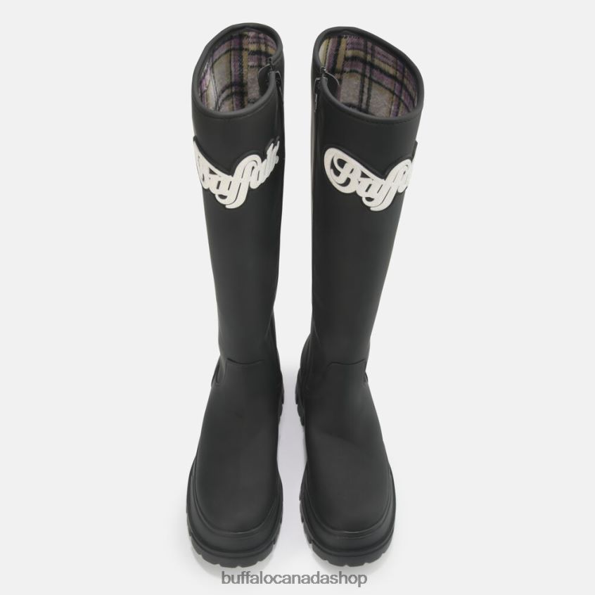 Aspha Rain Hi Rubber Boot vegan Black Buffalo ZL64TZ726 |Boots
