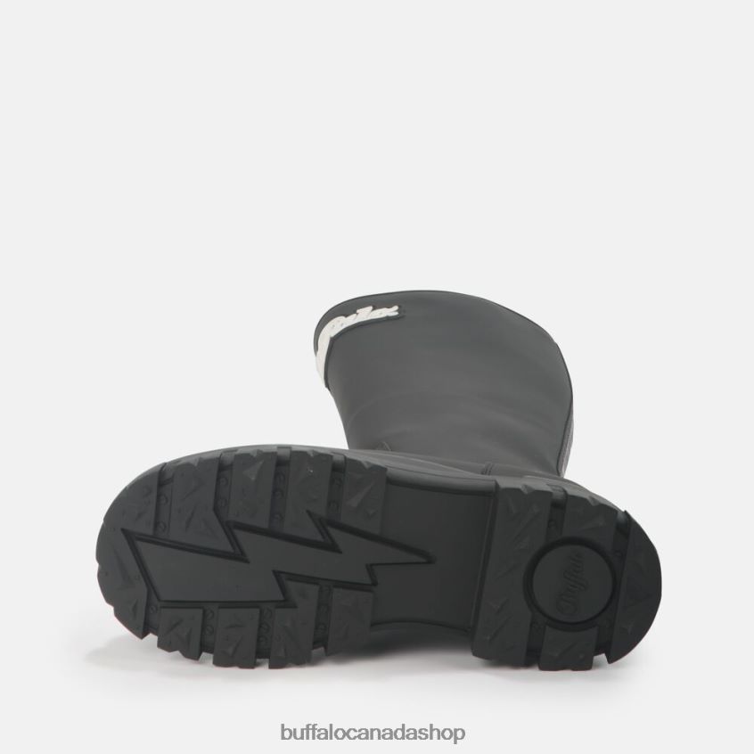 Aspha Rain Hi Rubber Boot vegan Black Buffalo ZL64TZ726 |Boots