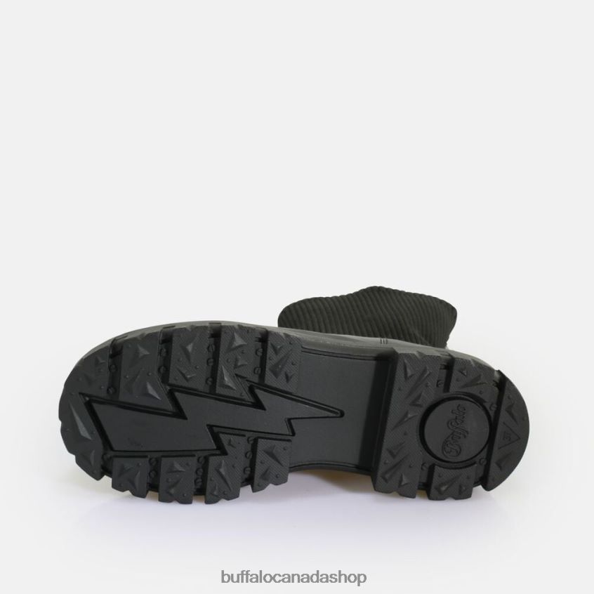 Aspha Sock Boot Short Boot vegan Black Buffalo ZL64TZ538 |Boots