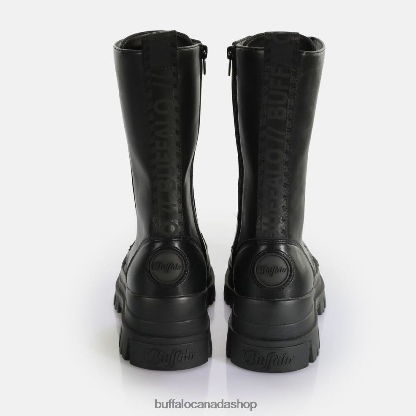 Aspha Steel Laceup HI Boot vegan Black Buffalo ZL64TZ629 |Boots