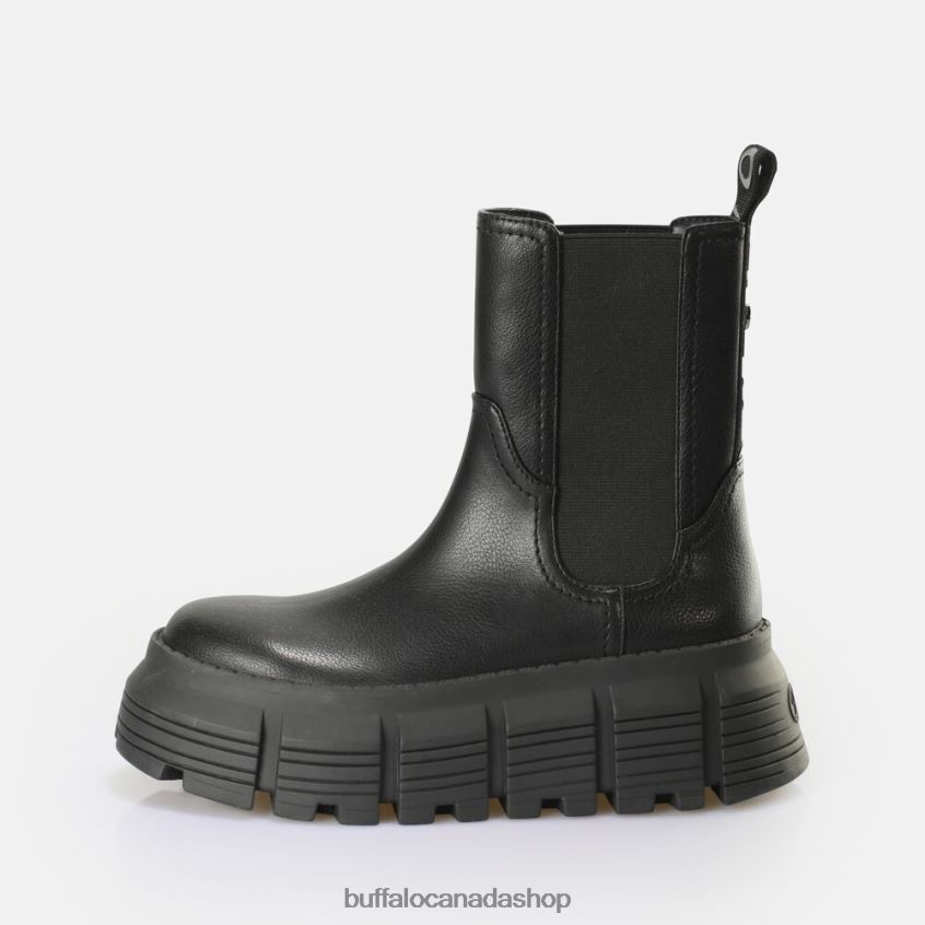 Ava Chelsea vegan boot Black Buffalo ZL64TZ891 |Boots