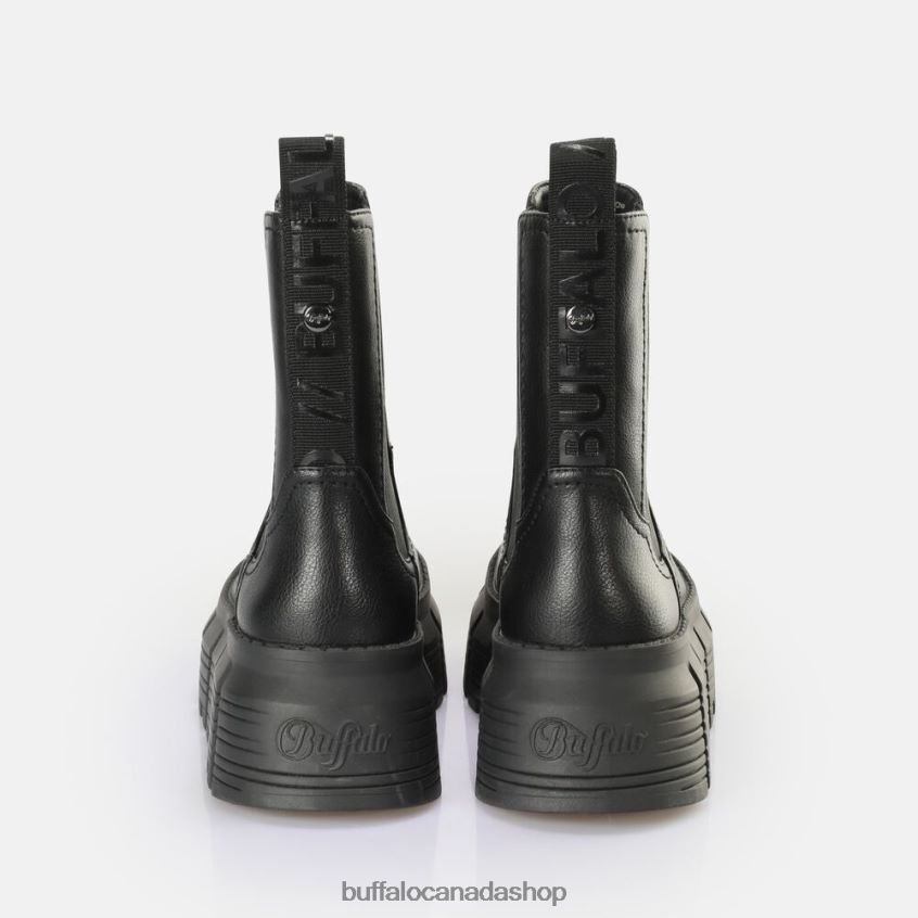 Ava Chelsea vegan boot Black Buffalo ZL64TZ891 |Boots