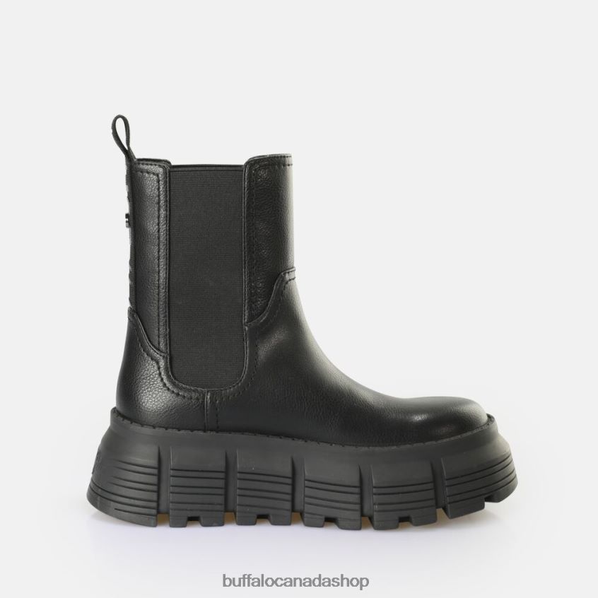 Ava Chelsea vegan boot Black Buffalo ZL64TZ891 |Boots