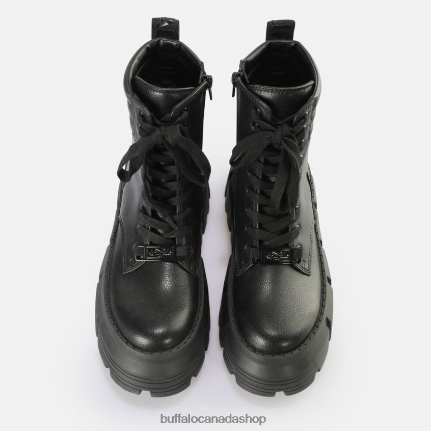 Ava Laceup MID Boot vegan Black Buffalo ZL64TZ894 |Boots