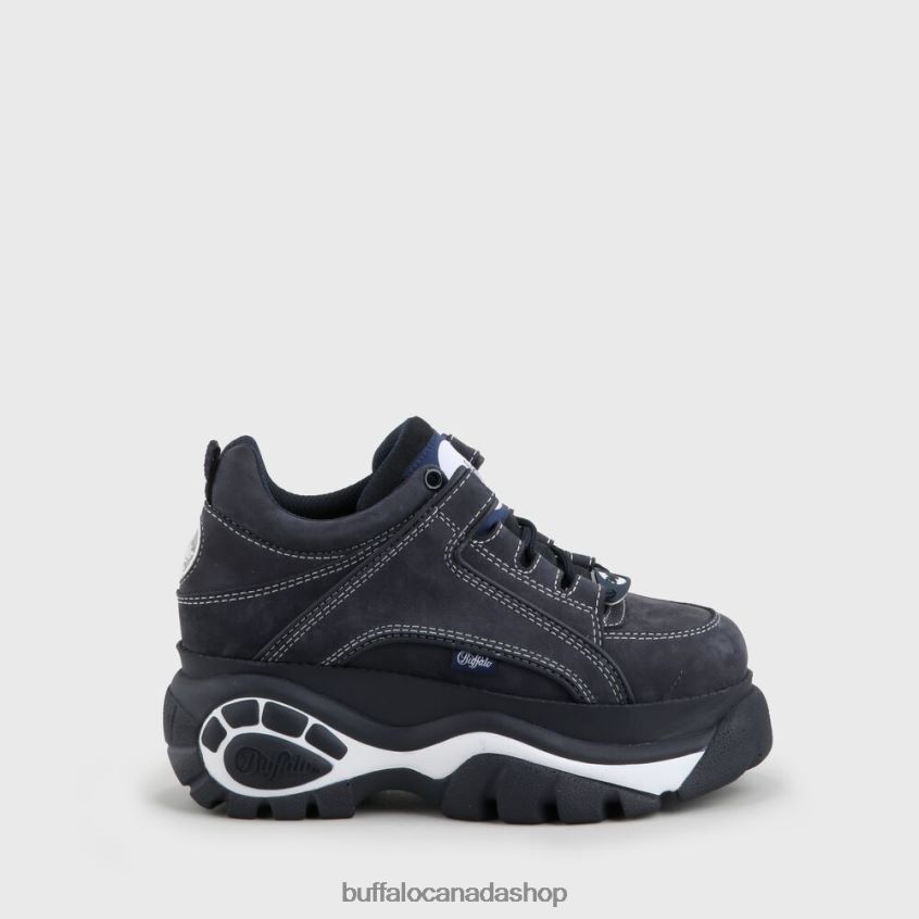 Classic Low nubuck leather marino Blue Buffalo ZL64TZ924 |Boots