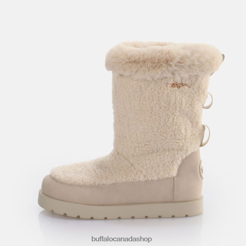 Eve Pull-On Boot vegan Cream Buffalo ZL64TZ622 |Boots