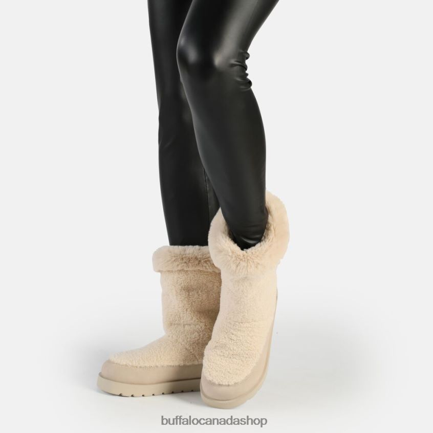 Eve Pull-On Boot vegan Cream Buffalo ZL64TZ622 |Boots