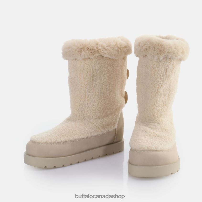 Eve Pull-On Boot vegan Cream Buffalo ZL64TZ622 |Boots