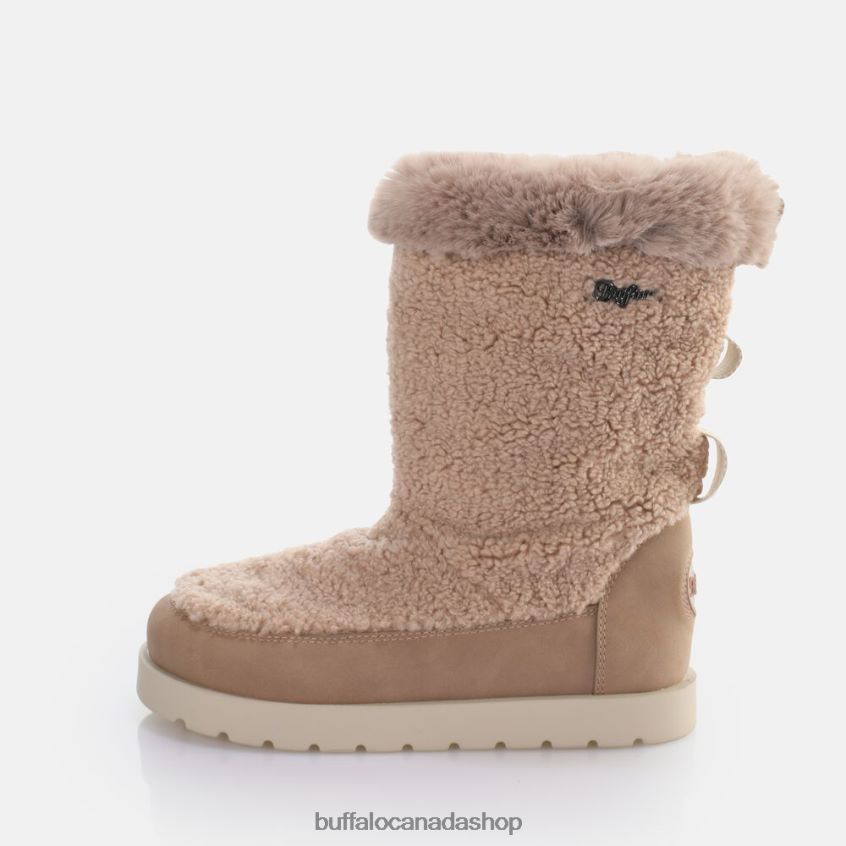 Eve Pull-On Boot vegan Taupe Buffalo ZL64TZ826 |Boots