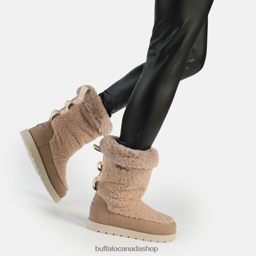 Eve Pull-On Boot vegan Taupe Buffalo ZL64TZ826 |Boots