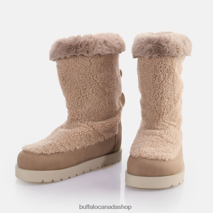 Eve Pull-On Boot vegan Taupe Buffalo ZL64TZ826 |Boots