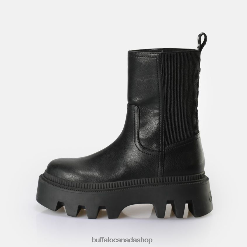 Flora Chelsea HI Boot vegan Black Buffalo ZL64TZ636 |Boots