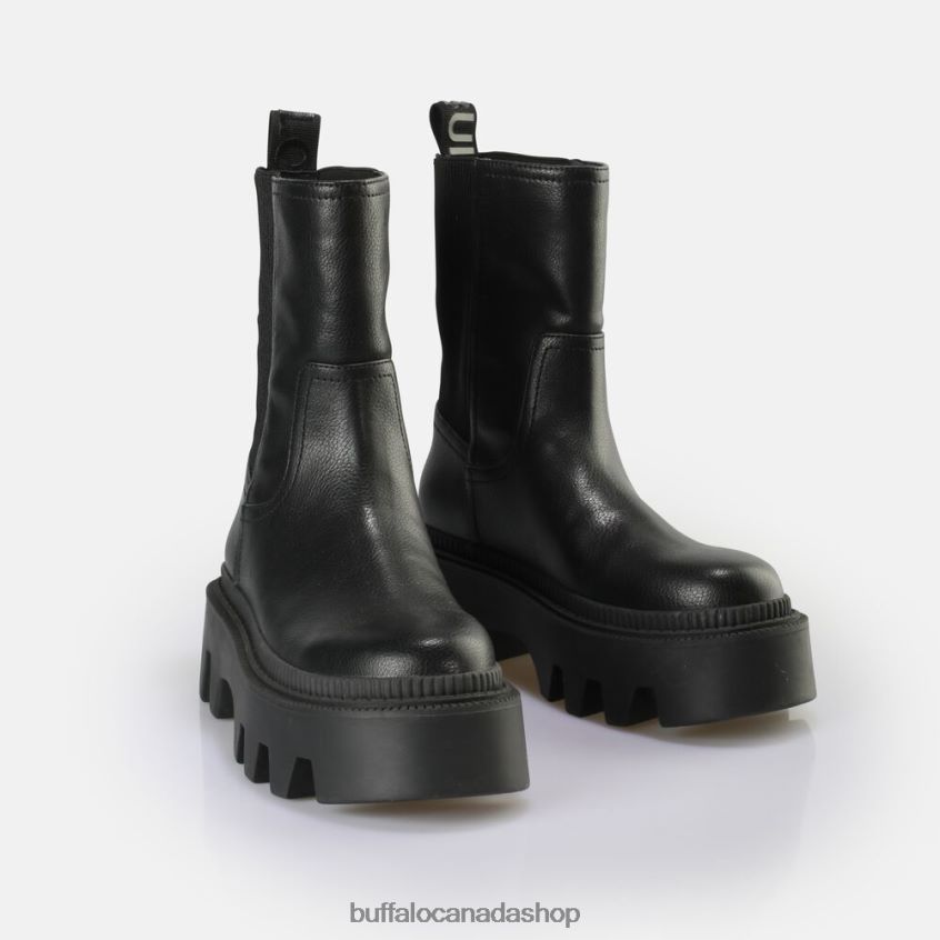 Flora Chelsea HI Boot vegan Black Buffalo ZL64TZ636 |Boots