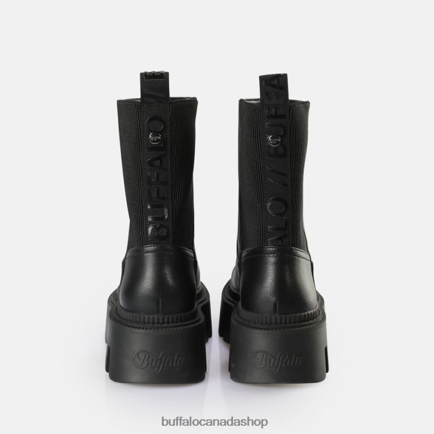 Flora Chelsea HI Boot vegan Black Buffalo ZL64TZ636 |Boots
