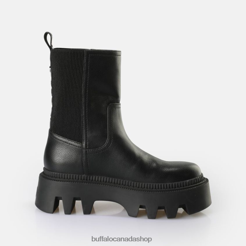 Flora Chelsea HI Boot vegan Black Buffalo ZL64TZ636 |Boots