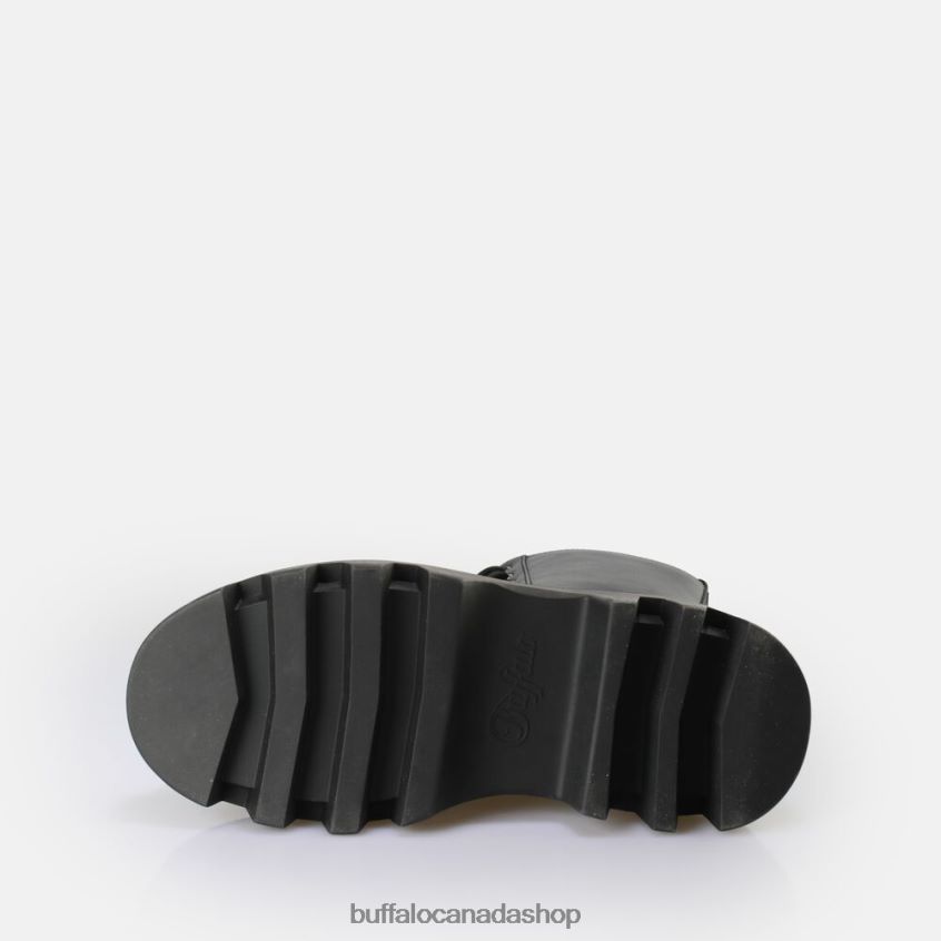 Flora Laceup HI Boot vegan Black Buffalo ZL64TZ649 |Boots