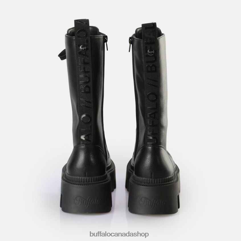 Flora Laceup HI Boot vegan Black Buffalo ZL64TZ649 |Boots