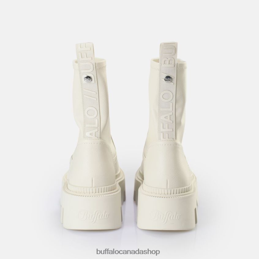 Flora Sock Boot vegan Cream Buffalo ZL64TZ761 |Boots