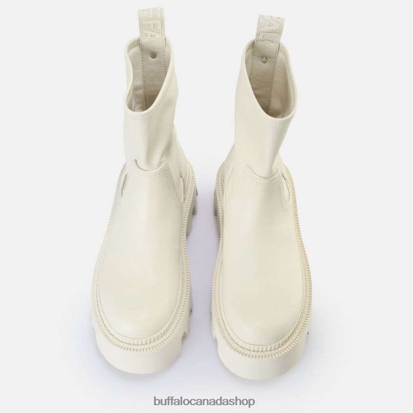 Flora Sock Boot vegan Cream Buffalo ZL64TZ761 |Boots