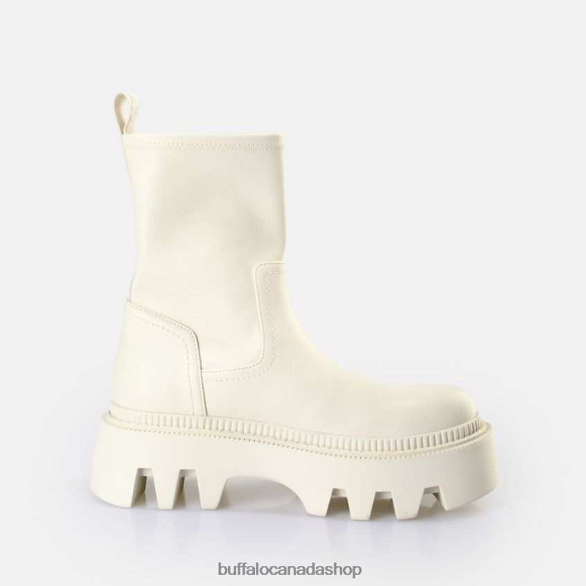 Flora Sock Boot vegan Cream Buffalo ZL64TZ761 |Boots