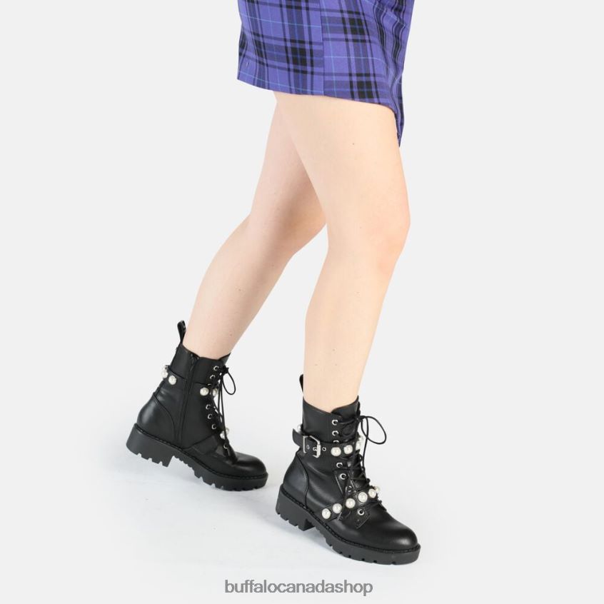 Wave Pearl Laceup MID Boot vegan Black Buffalo ZL64TZ484 |Boots