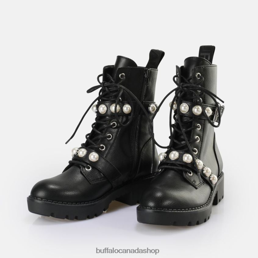 Wave Pearl Laceup MID Boot vegan Black Buffalo ZL64TZ484 |Boots