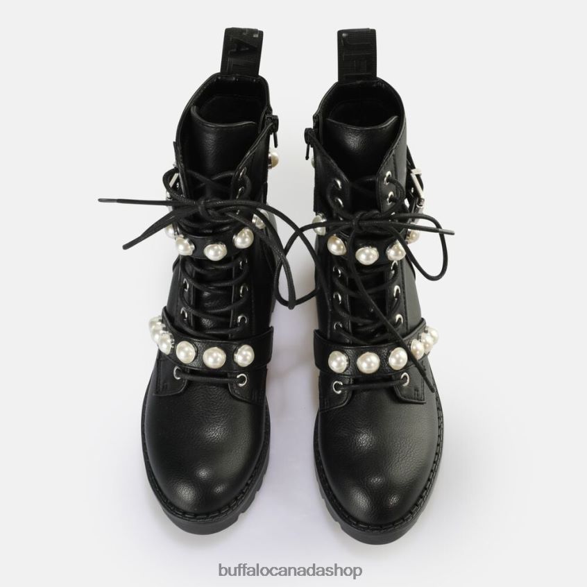 Wave Pearl Laceup MID Boot vegan Black Buffalo ZL64TZ484 |Boots