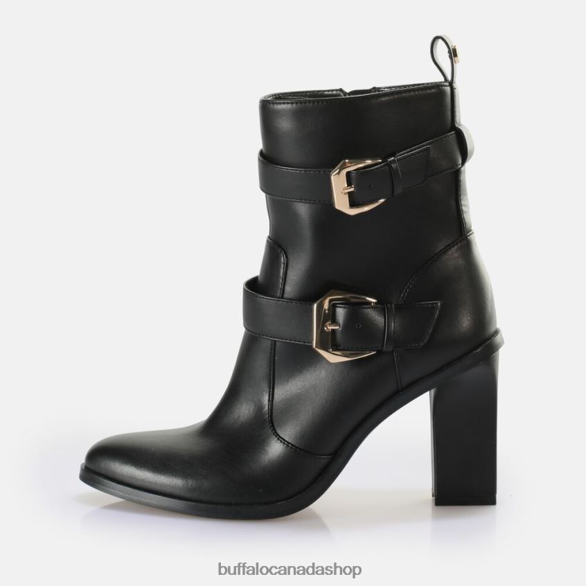Zoe Buckle Boot Boot vegan Black Buffalo ZL64TZ711 |Boots