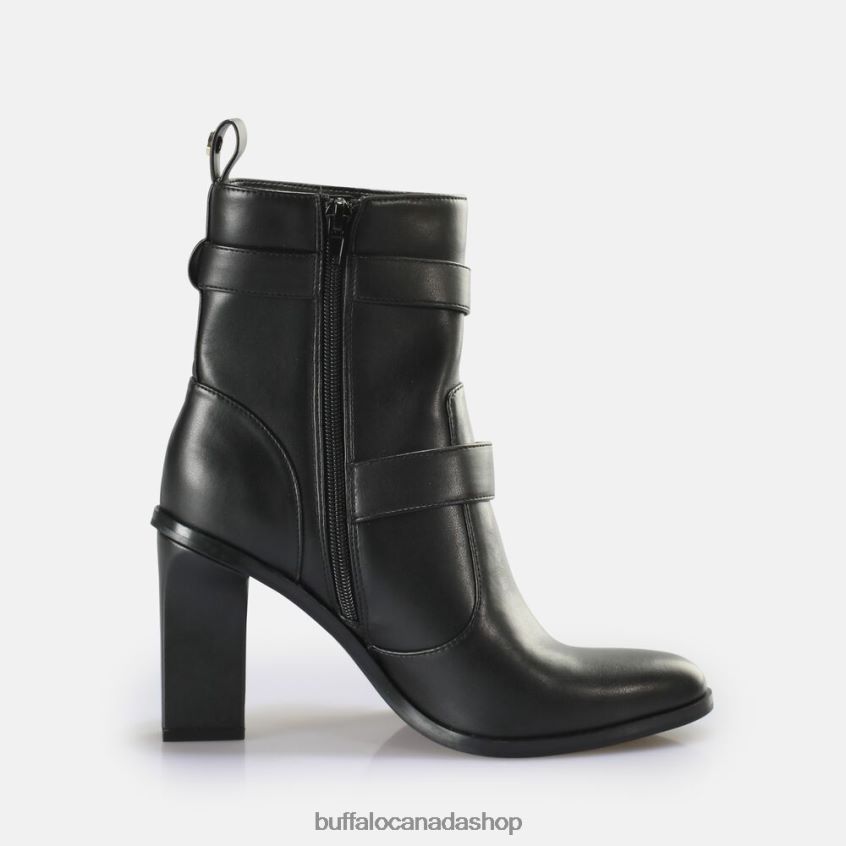 Zoe Buckle Boot Boot vegan Black Buffalo ZL64TZ711 |Boots