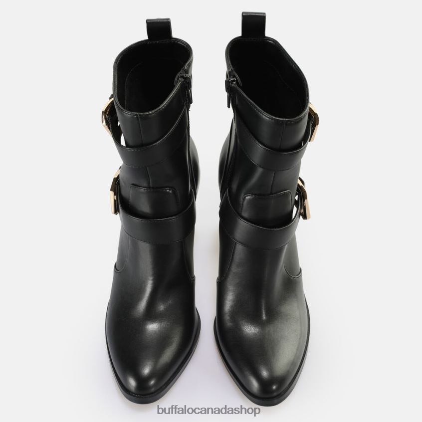 Zoe Buckle Boot Boot vegan Black Buffalo ZL64TZ711 |Boots