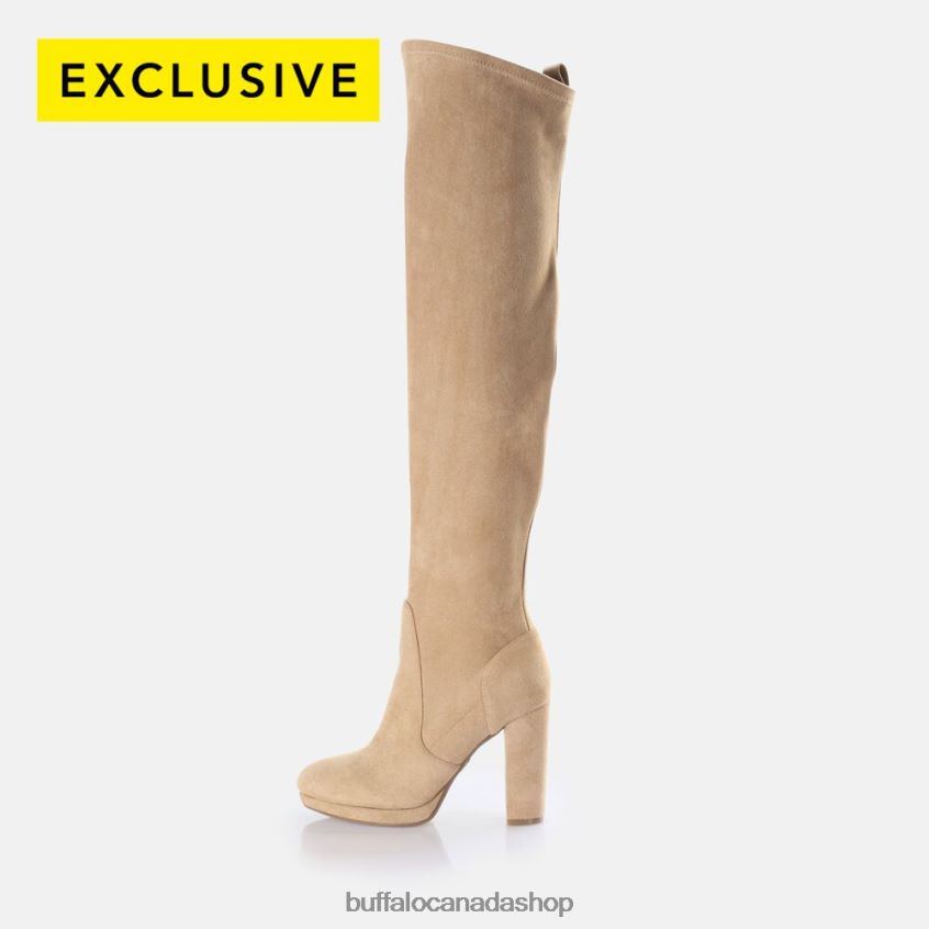 Amy overknee boot vegan Cream Buffalo ZL64TZ760 |Boots