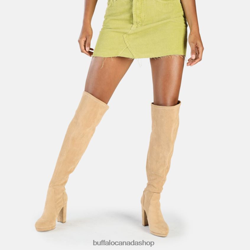 Amy overknee boot vegan Cream Buffalo ZL64TZ760 |Boots