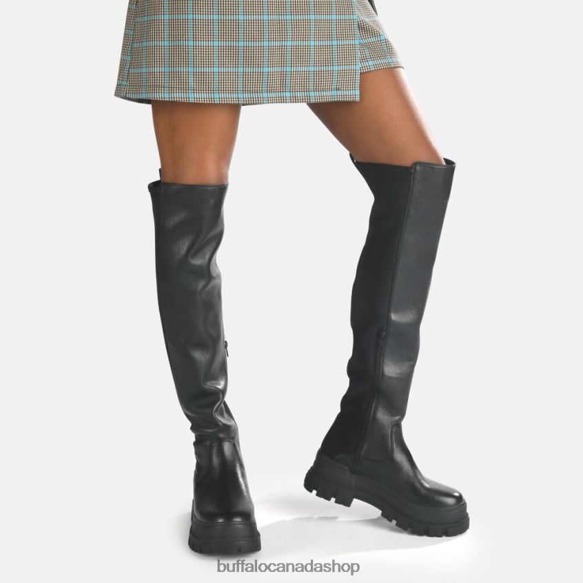 Aspha Over Boot Flat vegan Black Buffalo ZL64TZ369 |Boots