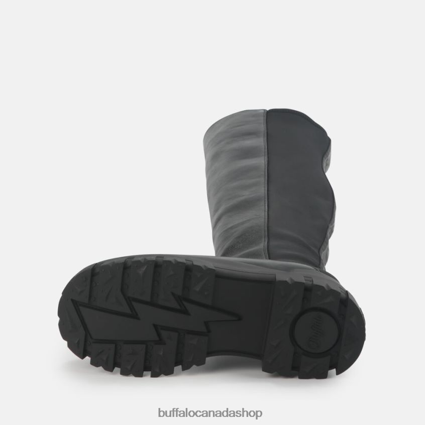 Aspha Over Boot Flat vegan Black Buffalo ZL64TZ369 |Boots