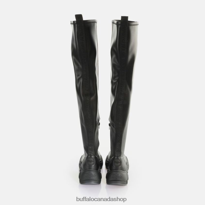 Binary overknee boot vegan Black Buffalo ZL64TZ472 |Boots