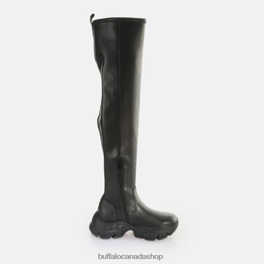 Binary overknee boot vegan Black Buffalo ZL64TZ472 |Boots
