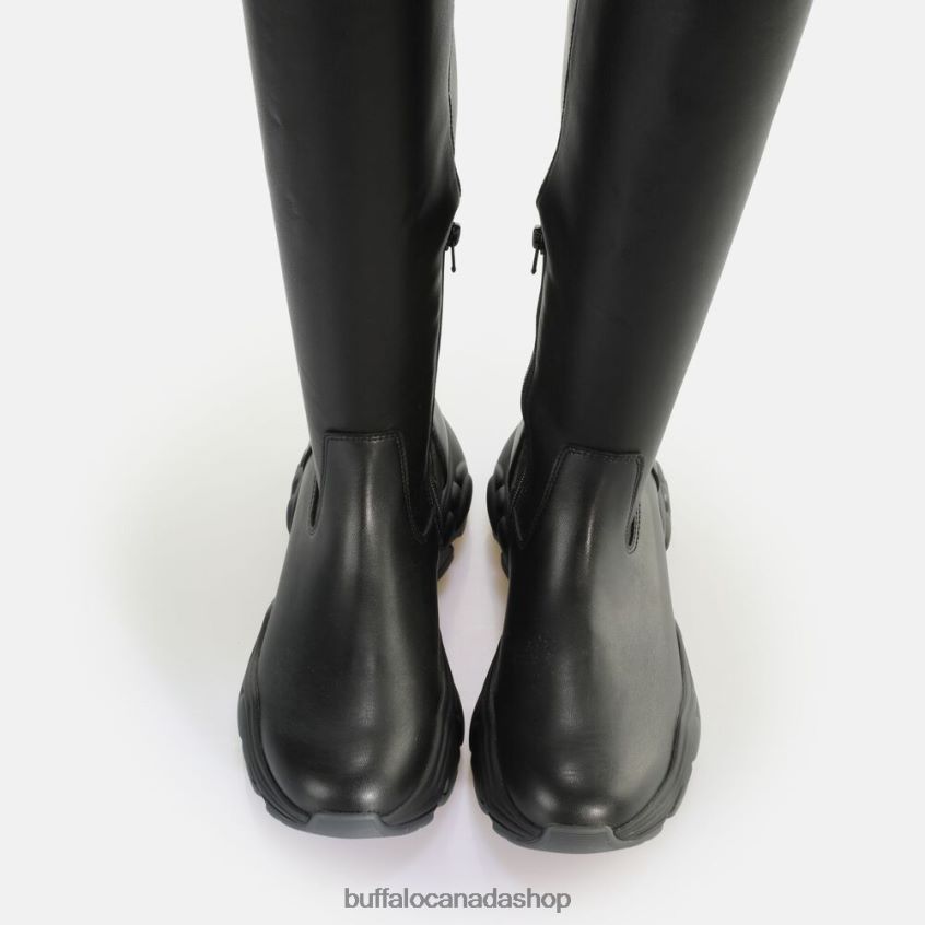 Binary overknee boot vegan Black Buffalo ZL64TZ472 |Boots