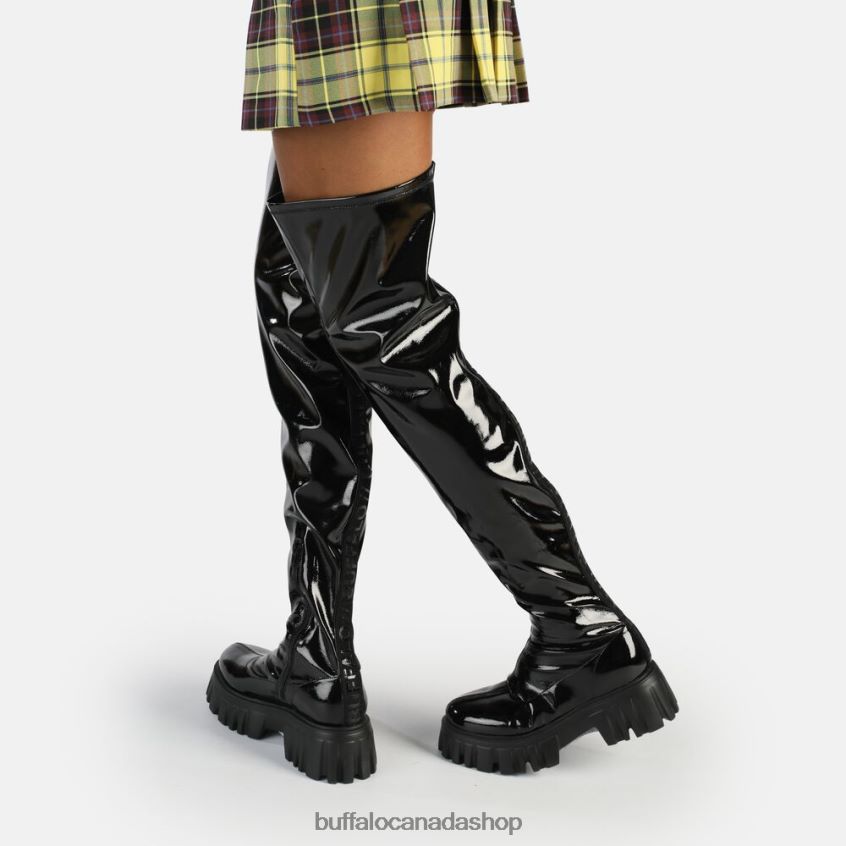 Lion Over Boot vegan Black Buffalo ZL64TZ634 |Boots