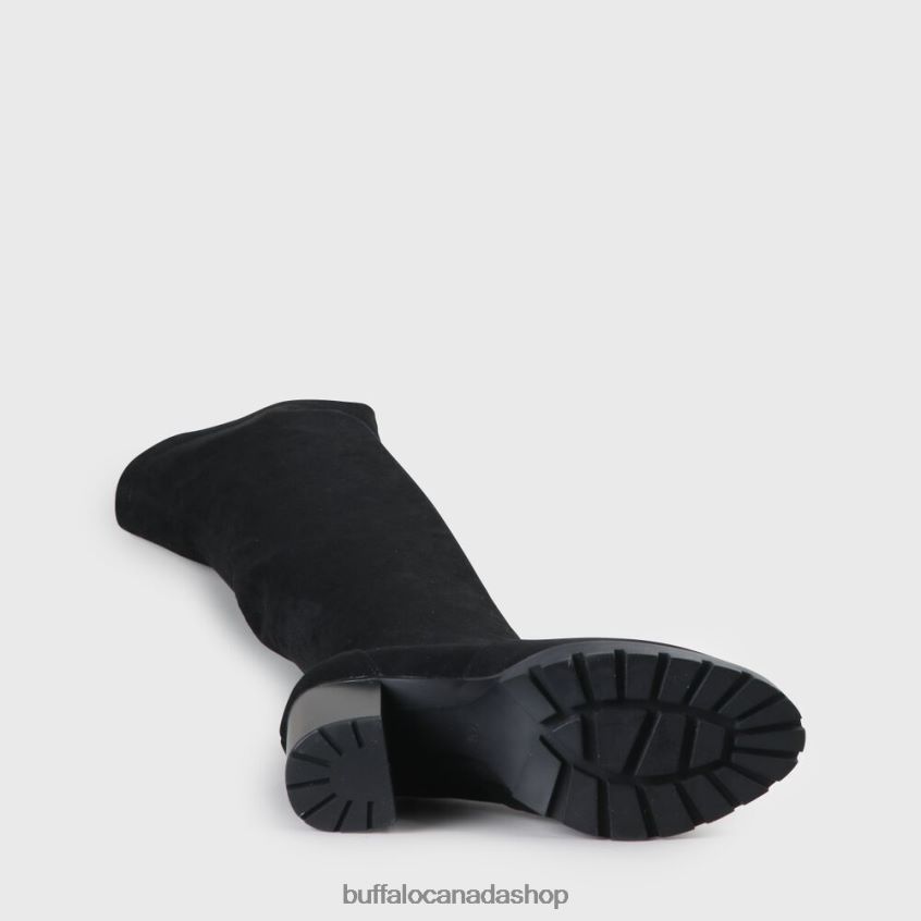 Madyson Overknee vegan Black Buffalo ZL64TZ560 |Boots