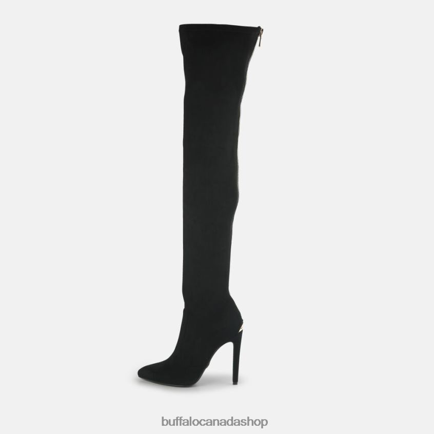 Marjorie2 Over-the-knee vegan Black Buffalo ZL64TZ869 |Boots