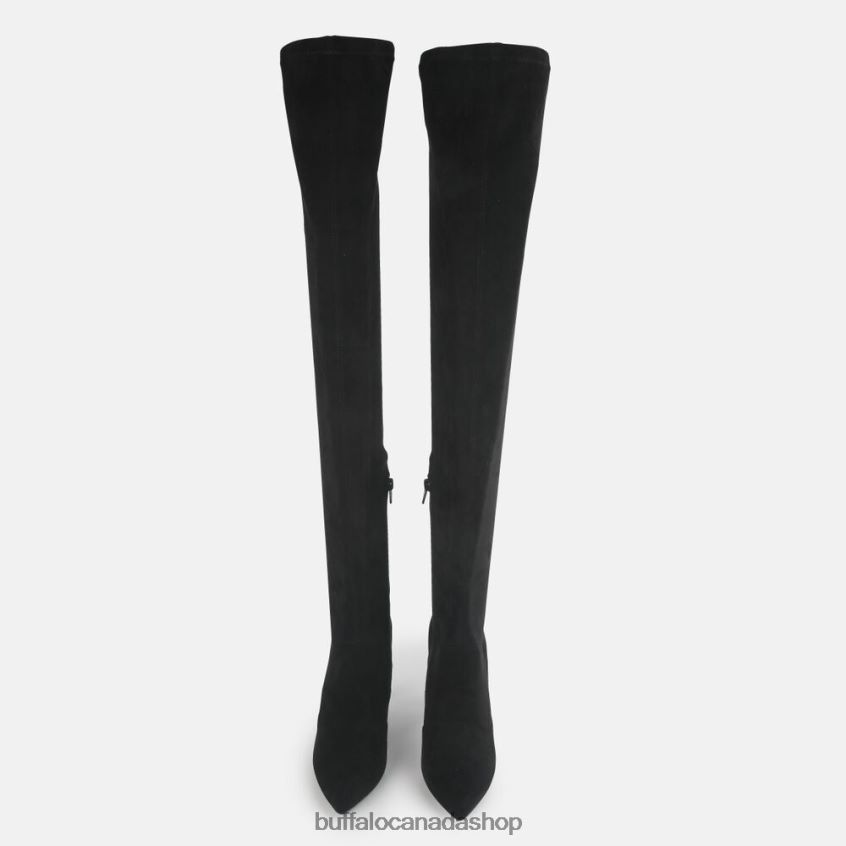 Marjorie2 Over-the-knee vegan Black Buffalo ZL64TZ869 |Boots