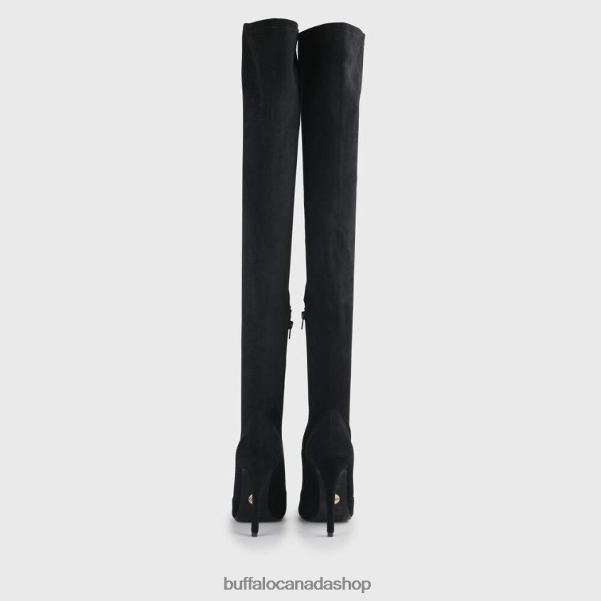 Marjorie Over-the-knee vegan Black Buffalo ZL64TZ103 |Boots