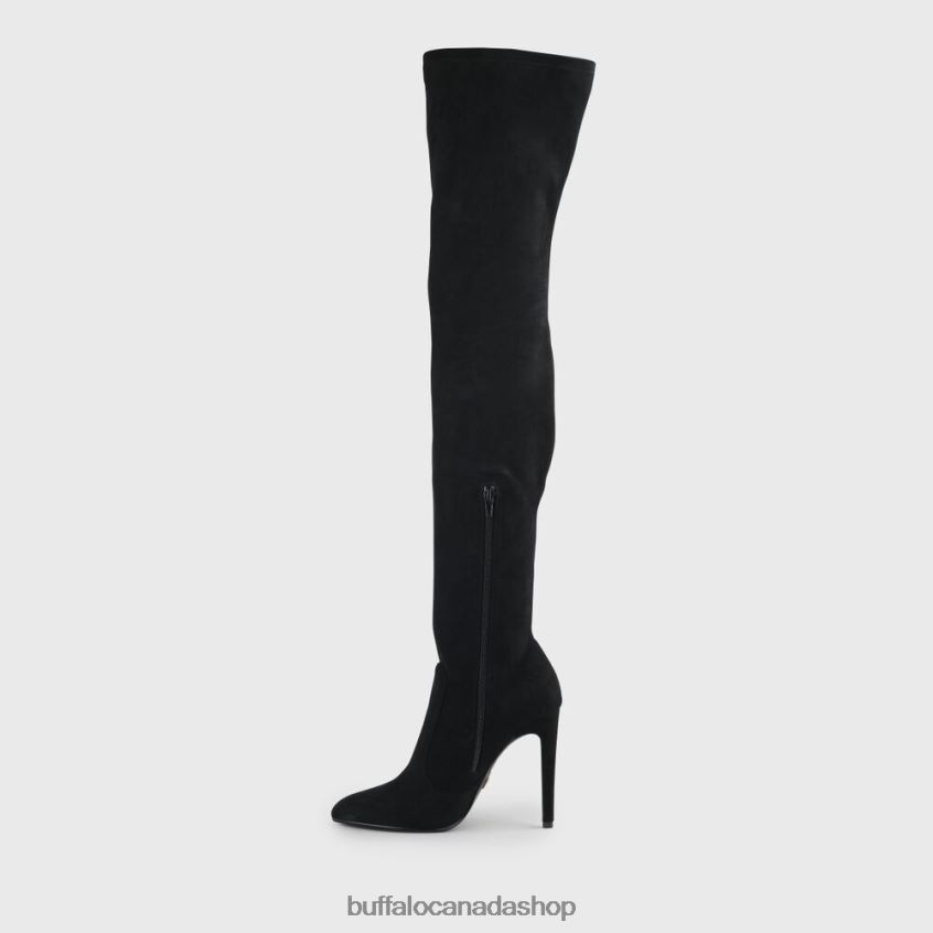 Marjorie Over-the-knee vegan Black Buffalo ZL64TZ103 |Boots
