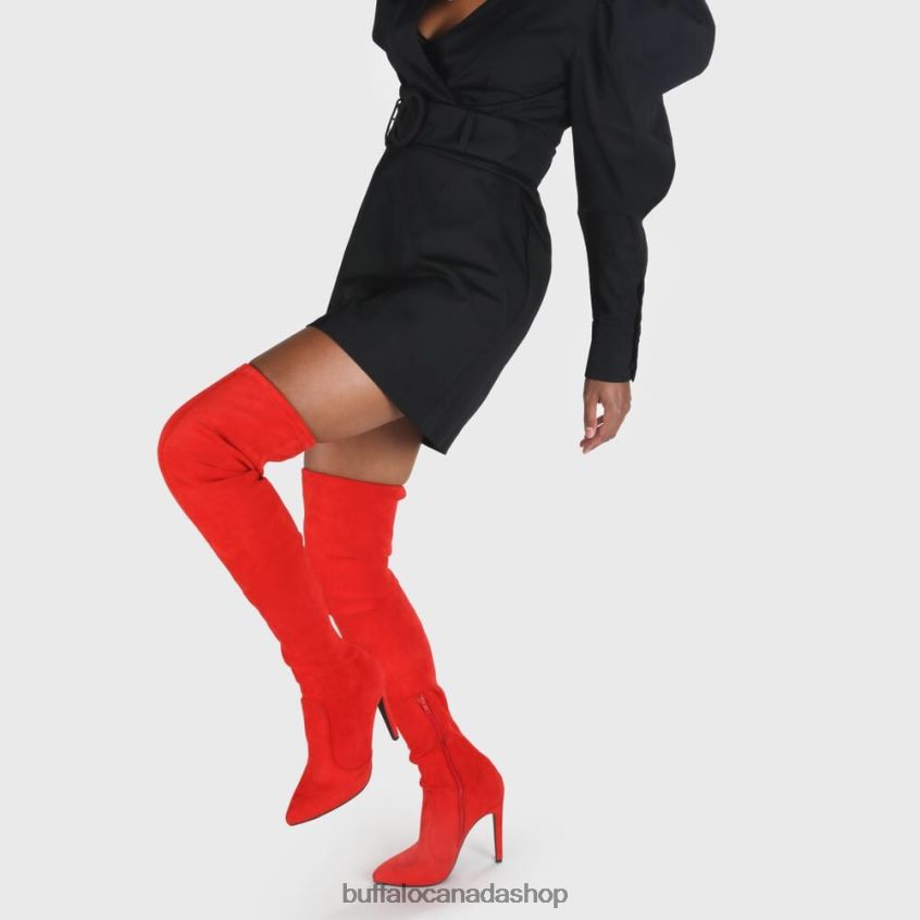 Marjorie Over-the-knee vegan Red Buffalo ZL64TZ104 |Boots