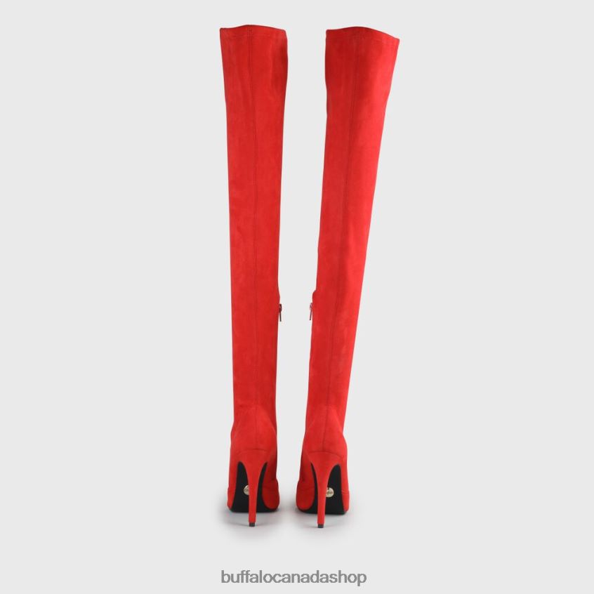 Marjorie Over-the-knee vegan Red Buffalo ZL64TZ104 |Boots