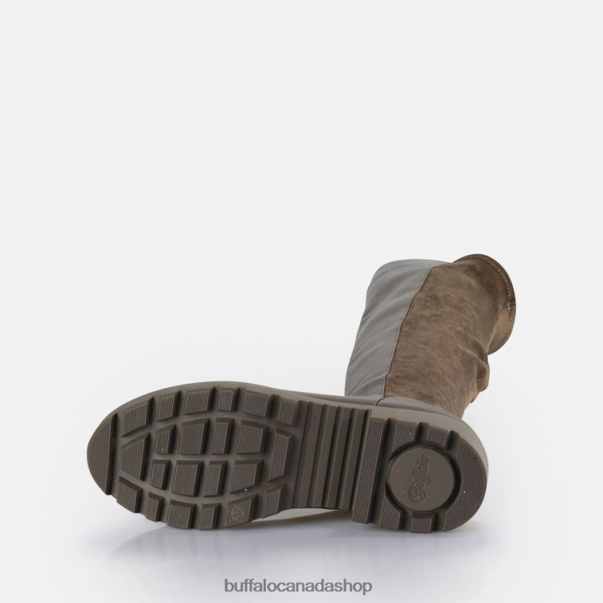 Mireya overknee boot vegan Taupe Buffalo ZL64TZ610 |Boots