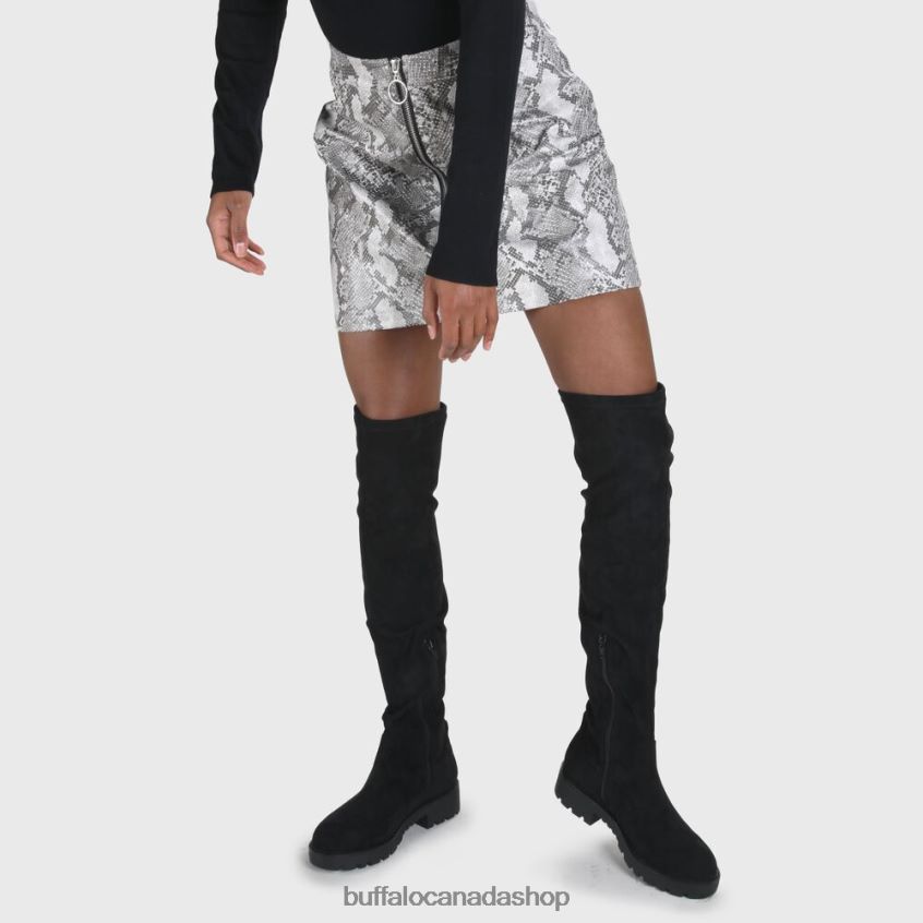 Myrna Boot Flat vegan Black Buffalo ZL64TZ502 |Boots