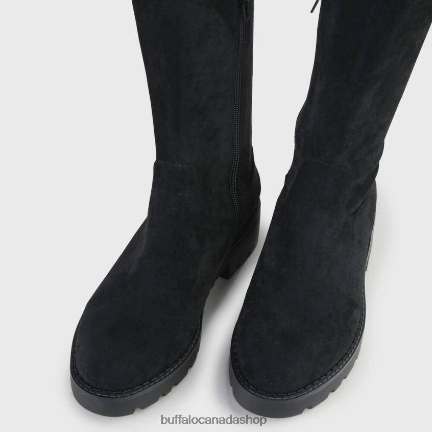 Myrna Boot Flat vegan Black Buffalo ZL64TZ502 |Boots